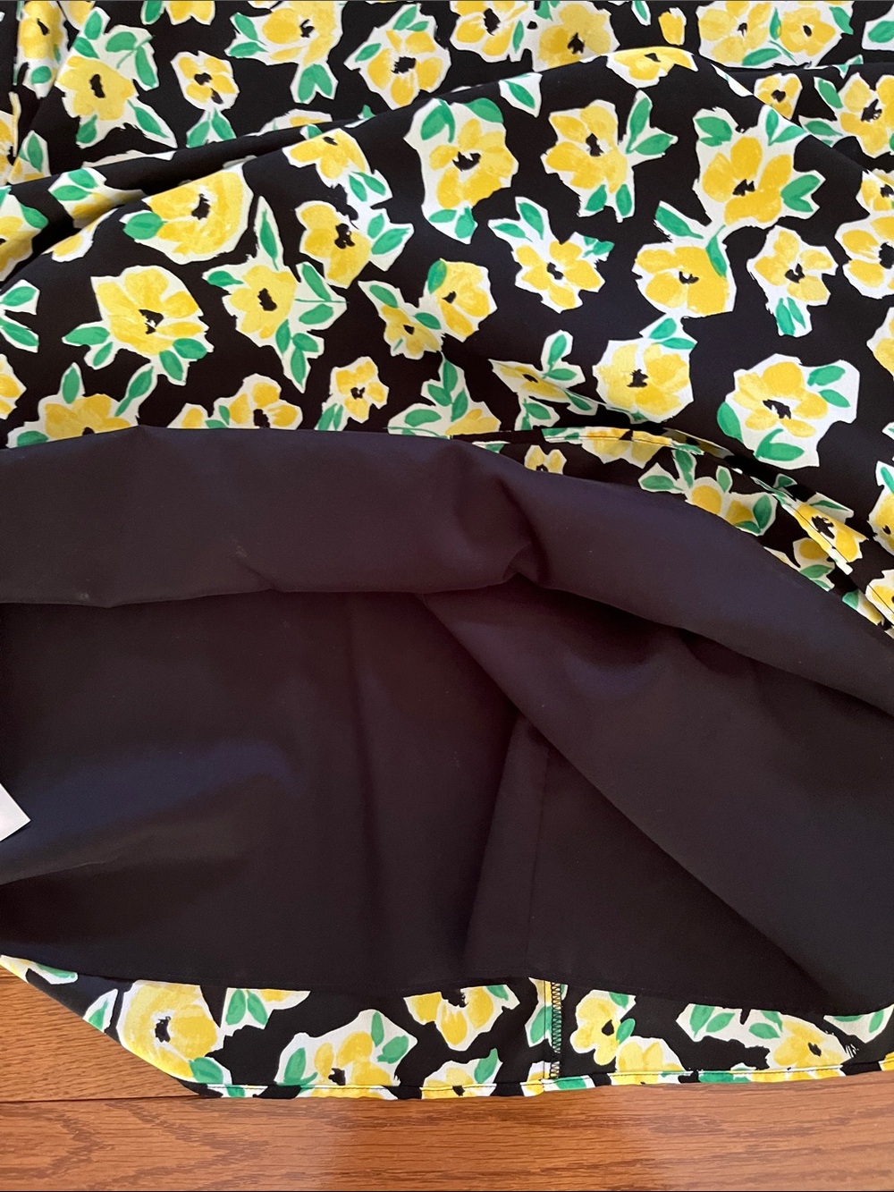 Ann Taylor Floral Mock Neck Midi Flare Dress - Picture 12 of 16